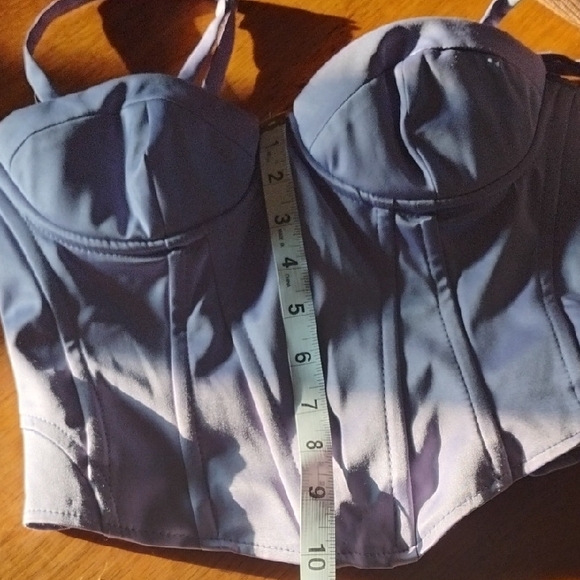 Bershka Lavender Bustier Top. Size Small. Great For Summer Nights. - Picture 6 of 6